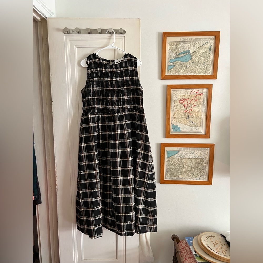 Wray Flor checkered dress, 1xl